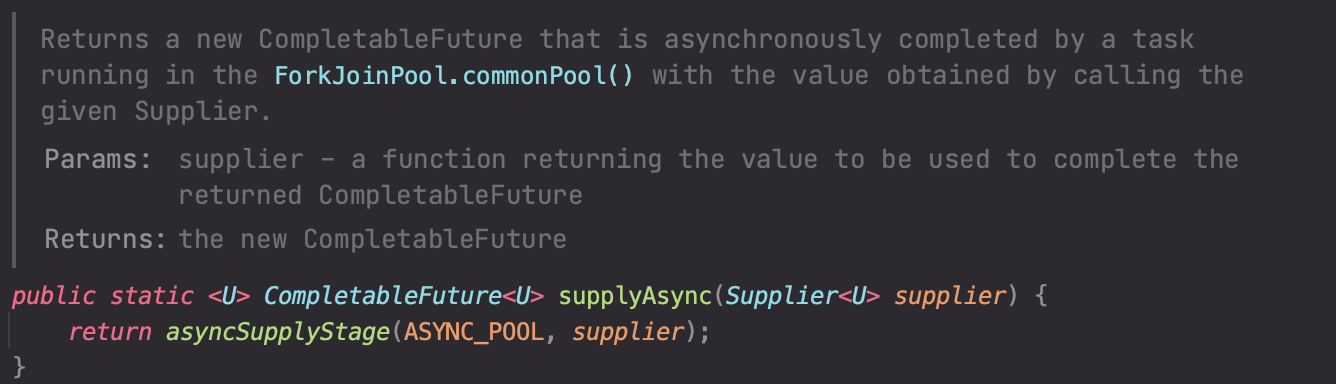 supplyAsync method